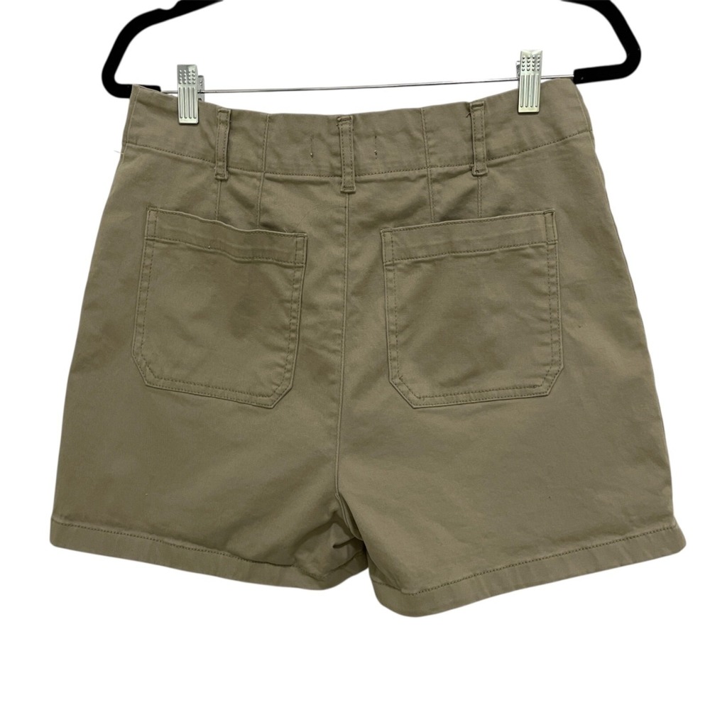 Bagatelle Shorts Women Size 12 Khaki Tan Utility High Rise Cotton Spandex Preppy - Picture 5 of 8